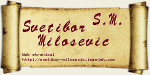 Svetibor Milošević vizit kartica